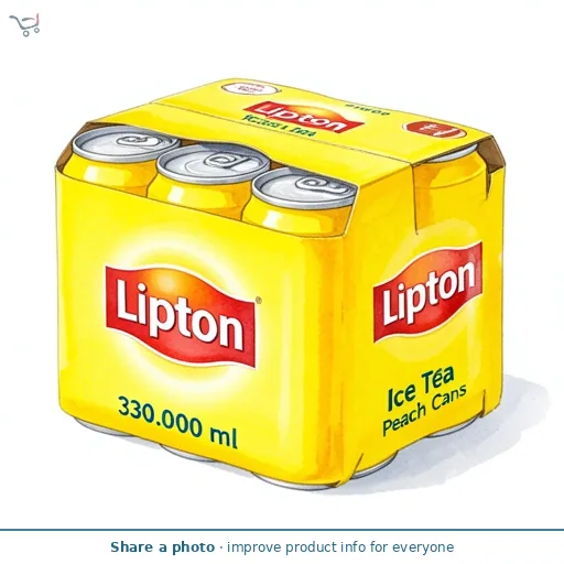 Lipton Ice Tea Peach Cans 6x330ml