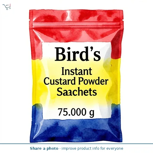 Bird's Instant Custard Powder Sachets 3x75g