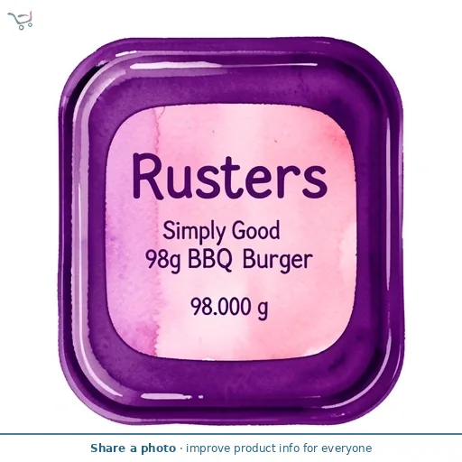 Rustlers Simply Good 98g BBQ Burger