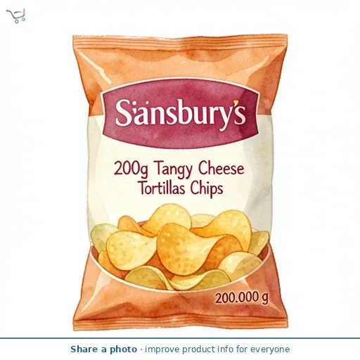 Sainsbury's 200g Tangy Cheese Tortillas Chips