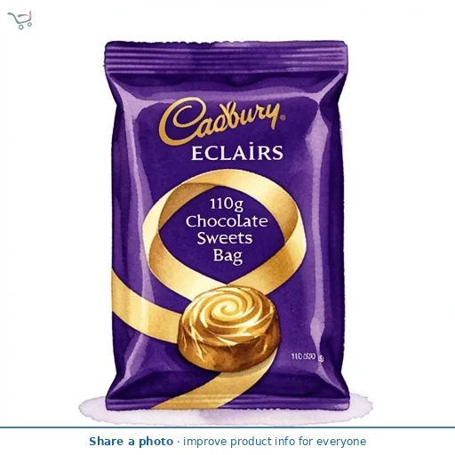 Cadbury Eclairs 110g Chocolate Sweets Bag