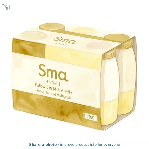 SMA Follow On Milk 6 Mth+ Ready To Feed Multipack 6x200ml