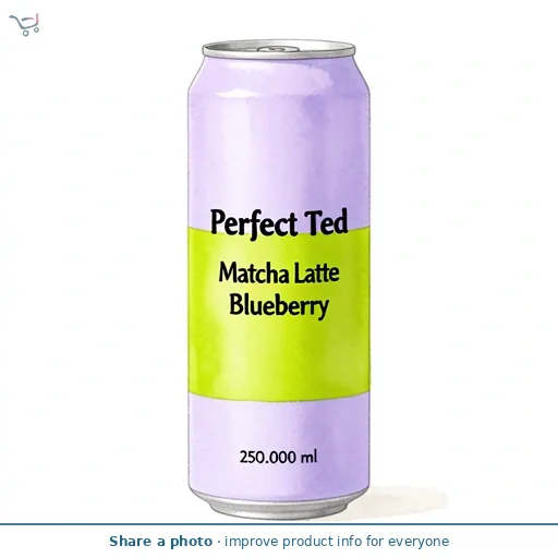 Perfect Ted Matcha Latte Blueberry