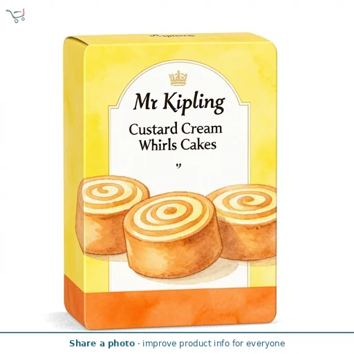 Mr Kipling 4 Custard Cream Whirls Shortcake