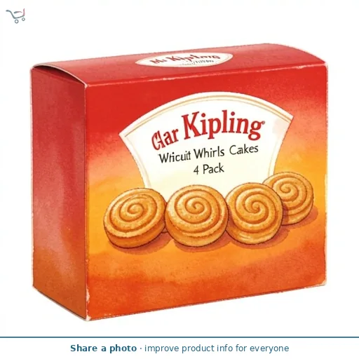 Mr Kipling 4 Caramelised Biscuit Whirls Shortcake