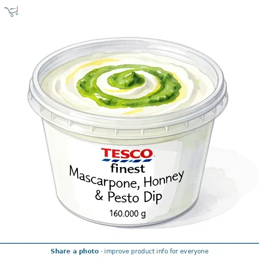 Tesco Finest Mascarpone, Honey & Pesto Dip 160g