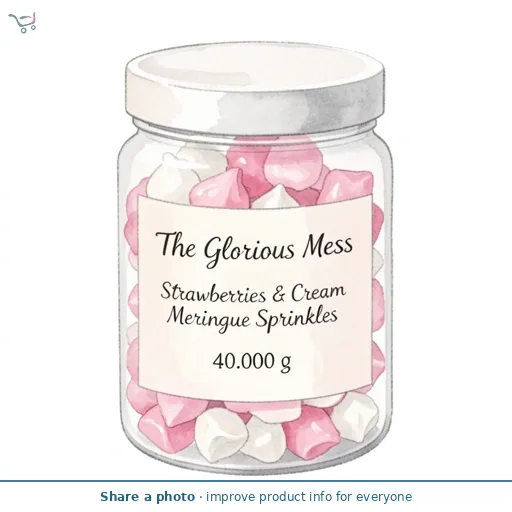The Glorious Mess Strawberries & Cream Meringue Sprinkles