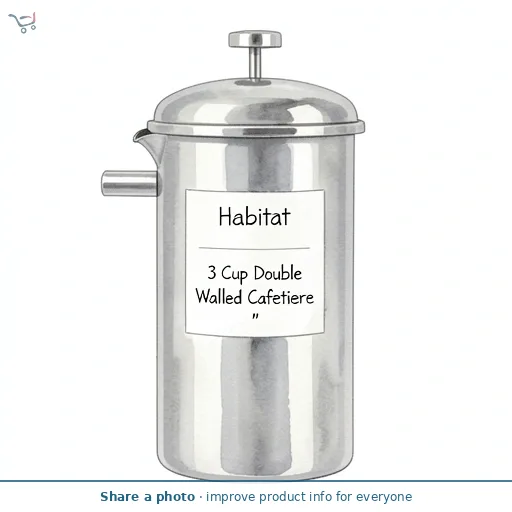 Habitat 3 Cup Double Walled Cafetiere