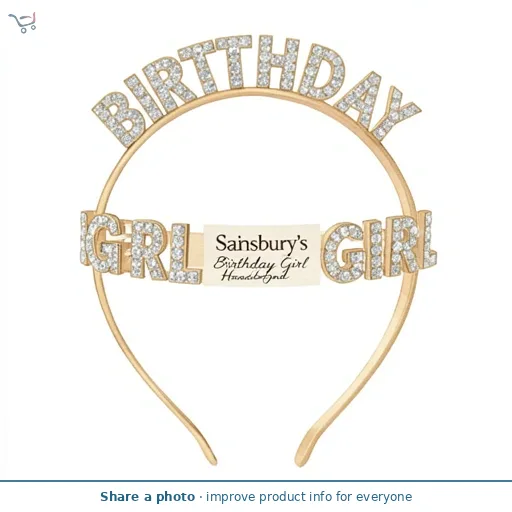 Sainsbury's Home Birthday Girl Headband