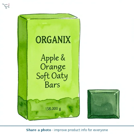 Organix Apple & Orange Soft Oaty Bars 6x23g
