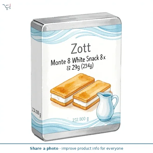 Zott Monte 8 White Snack 8 x 29g (232g)