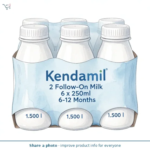 Kendamil 2 Follow-On Milk 6 x 250ml 6-12 Months