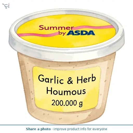 Summer by ASDA Garlic & Herb Houmous 200g
