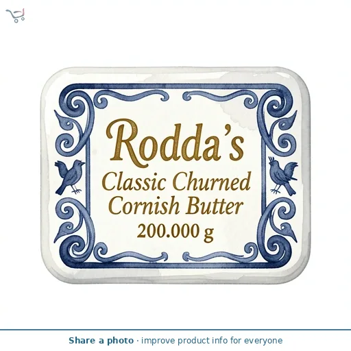 Rodda's Classic Churned Cornish Butter 200g