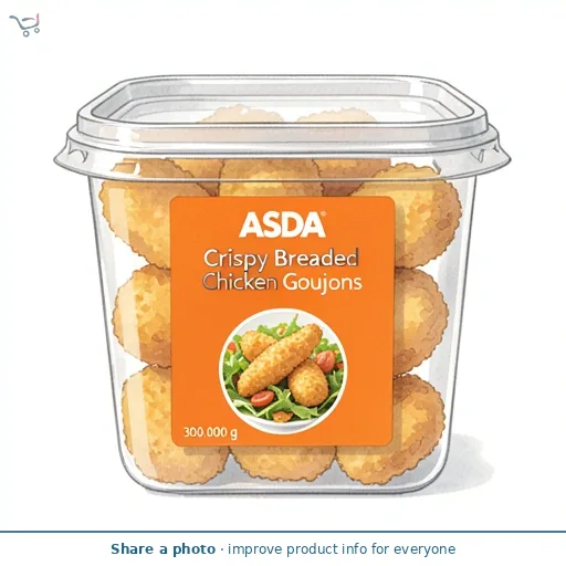 ASDA Crispy Breaded Chicken Goujons 300g