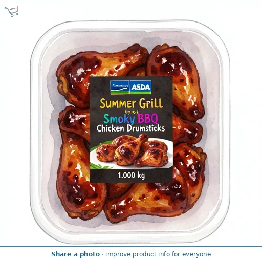 Summer Grill by ASDA Summer Grill by  Smoky BBQ Chicken Drumsticks 1kg