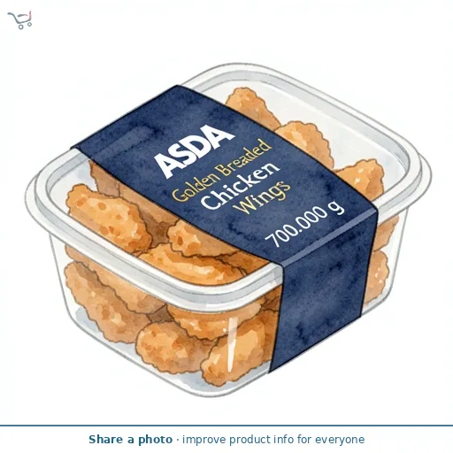 ASDA Golden Breaded Chicken Wings 700g