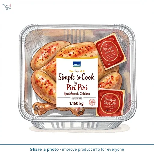 Simple to Cook by ASDA Simple to Cook by  Piri Piri Spatchcock Chicken 1.16kg