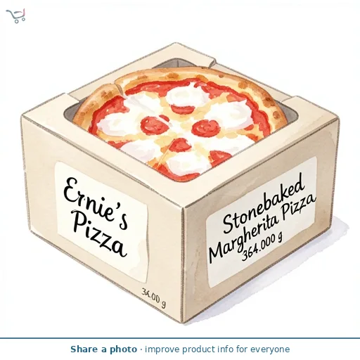 Ernie's Pizza Stonebaked Margherita Pizza 364g