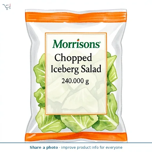 Morrisons Chopped Iceberg Salad 240g