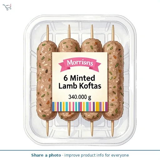 Morrisons British 6 Minted Lamb Koftas 340g
