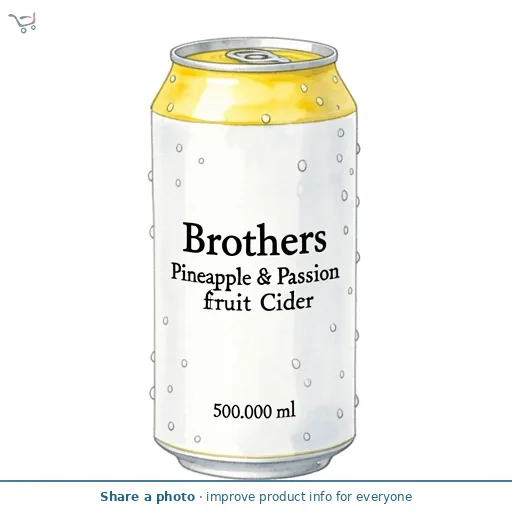 Brothers Pineapple & Passionfruit Cider 500Ml