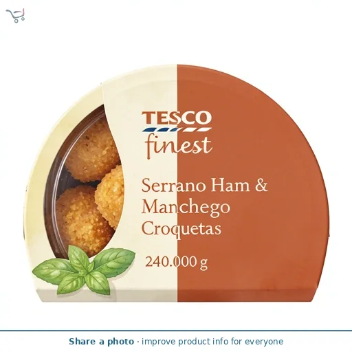  Tesco Finest Serrano Ham & Manchego Croquetas 240g