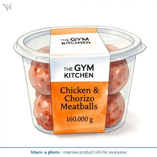 The Gym Kitchen Chicken & Chorizo Meatballs 160g