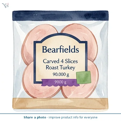 Bearfields Carved 4 Slices Roast Turkey 90g