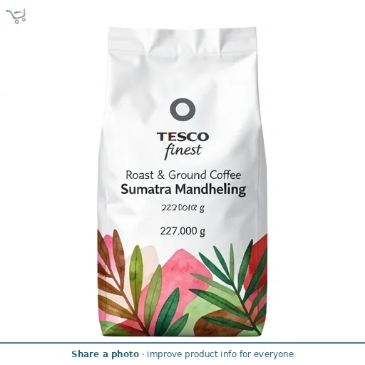 Tesco Finest Roast & Ground Coffee Sumatra Mandheling 227G