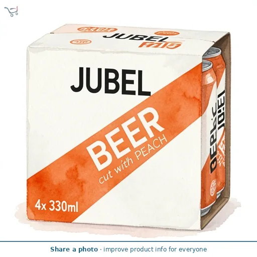 JUBEL Beer cut with Peach 4x330ml