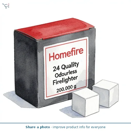  Homefire 24 Quality Odourless Firelighter cubes 200g