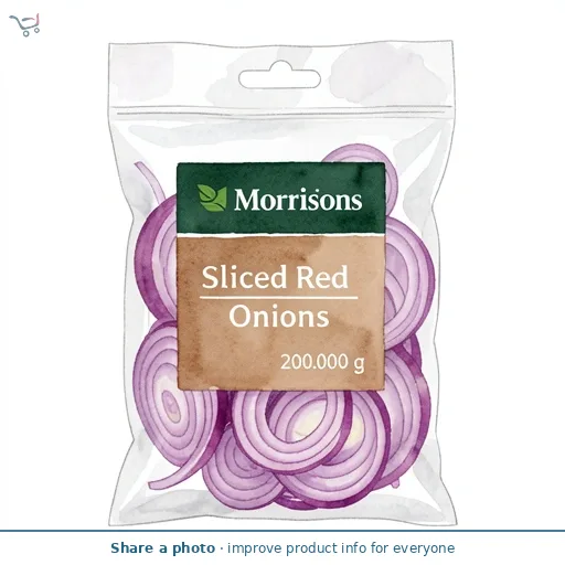 Morrisons Sliced Red Onions  200g
