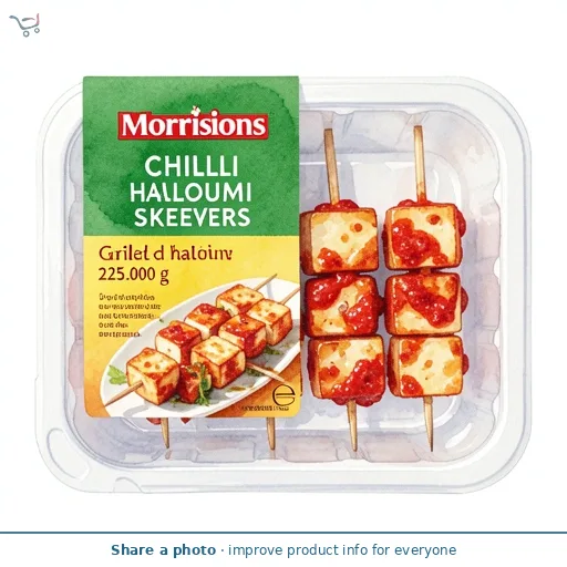 Morrisons Chilli Halloumi Skewers 225g
