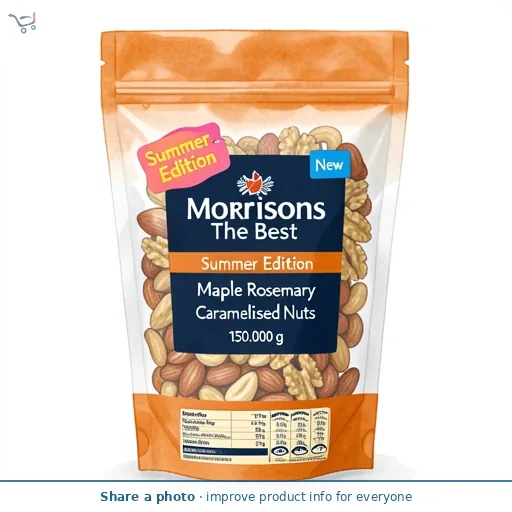 Morrisons The Best Summer Edition Maple Rosemary Caramelised Nuts 150G