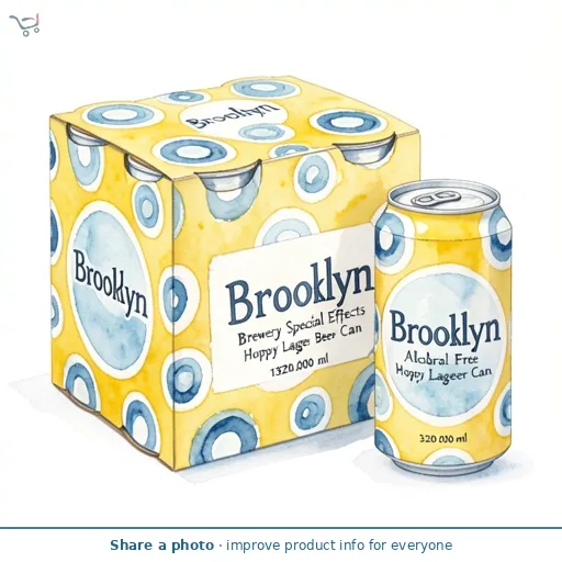 Brooklyn Brewery Special Effects Alcohol Free Hoppy Lager Beer Can 4x330ml