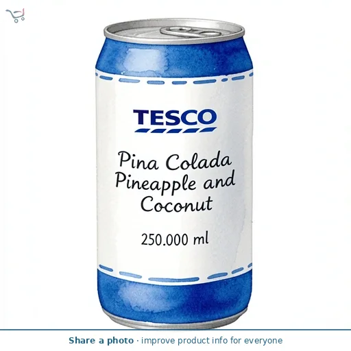 Tesco Pina Colada Pineapple and Coconut 250ml