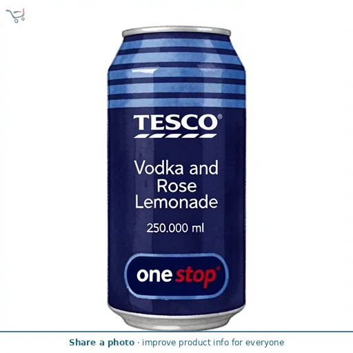 Tesco Vodka and Rose Lemonade 250ml