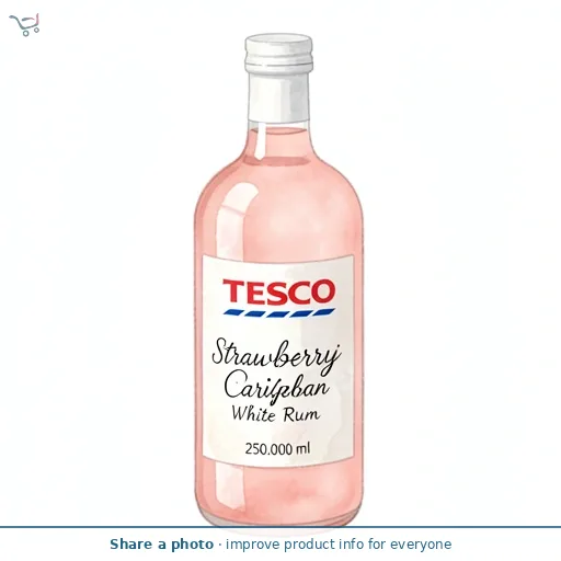 Tesco Strawberry Daiquiri Caribbean White Rum 250ml