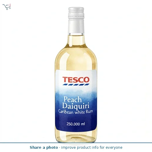 Tesco Peach Daiquiri Caribbean white Rum 250ml
