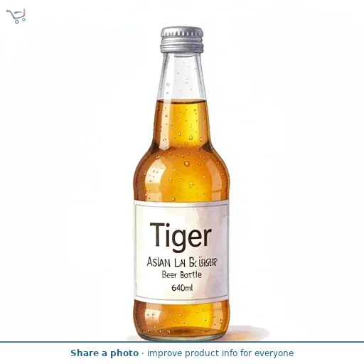 Tiger Asian Lager Beer Bottle 640ml