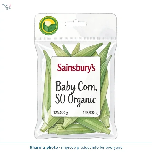 Sainsbury's Baby Corn, SO Organic 125g