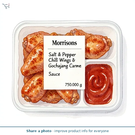Morrisons British Salt & Pepper Chilli Wings & Gochajang Caramel Sauce 750g