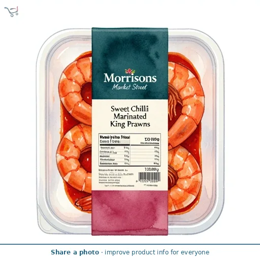 Morrisons Market Street Sweet Chilli Marinated King Prawns 120G