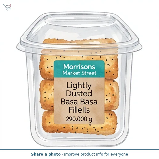 Morrisons Market Street Lightly Dusted Basa Fillets 290g