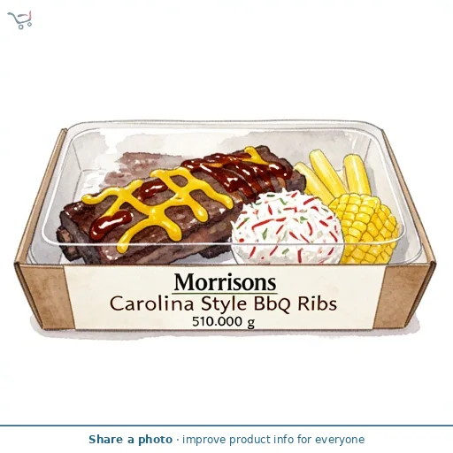 Morrisons Carolina Style Bbq Ribs 510G