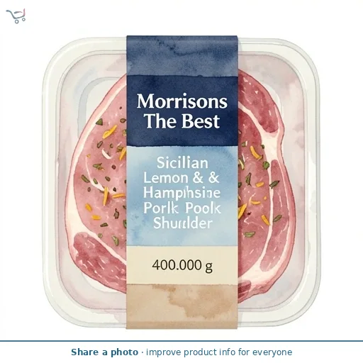 Morrisons The Best British Lemon & Garlic Hampshire Pork Shoulder 400g