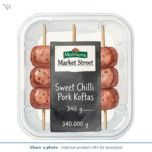Morrisons British Street Sweet Chilli Pork Koftas 340g