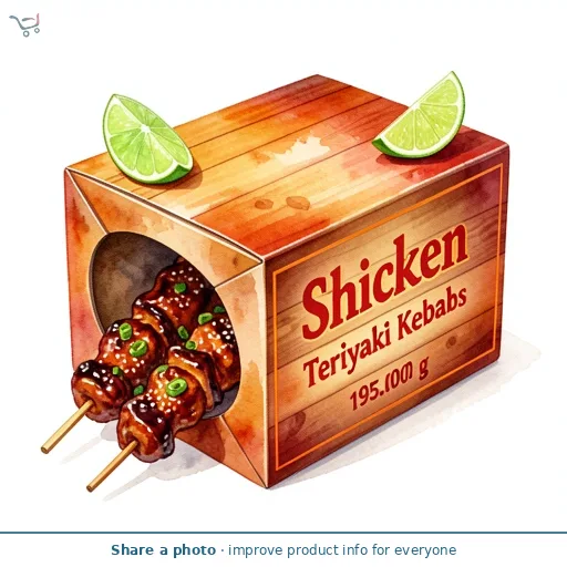 Shicken Teriyaki Kebabs 195G