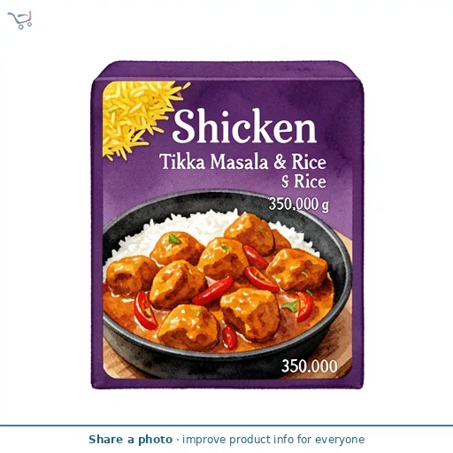 Shicken Tikka Masala & Rice 350G